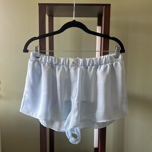 Love and Lemons Icy Blue Pajama Shorts